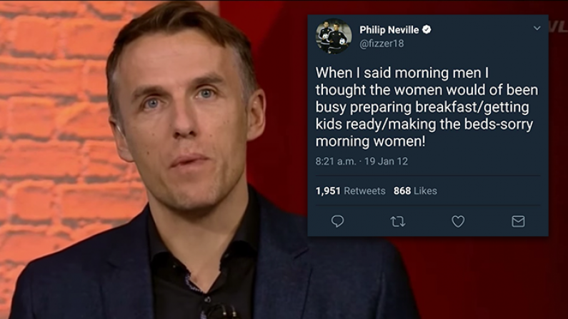 Phil Neville Deletes Twitter Account Amid Claims Of Sexism