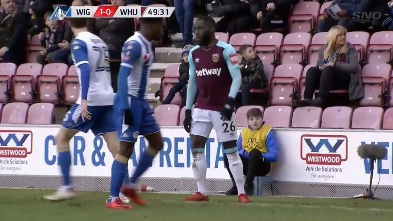Watch: West Ham's Masuaku Sent Off For Spitting On Nick Powell
