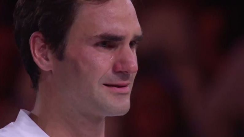 Watch: Roger Federer Could Not Hold Back The Tears After Winning 20th Grand Slam