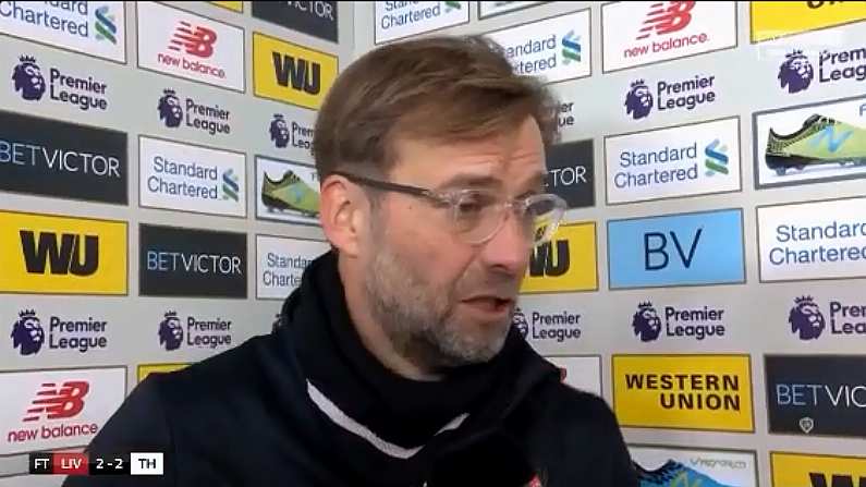 Watch: Jurgen Klopp Condemns Influence Of 'Self-Interested' Linesman