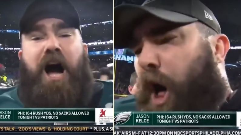 Eagles' Jason Kelce Cuts A Curse-Filled, All-Time Great Superbowl Interview