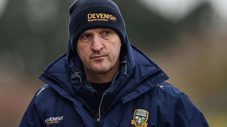 14 January 2018; Meath manager Andy McEntee during the Bord na Mona O'Byrne Cup semi-final match between Meath and Longford at Pairc Tailteann in Navan, Meath. Photo by Seb Daly/Sportsfile