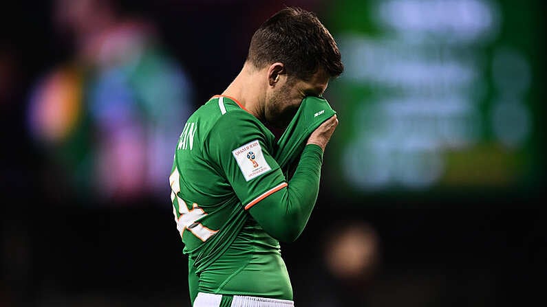 14 November 2017; Wes Hoolahan of Republic of Ireland following the FIFA 2018 World Cup Qualifier Play-off 2nd leg match between Republic of Ireland and Denmark at Aviva Stadium in Dublin. Photo by Stephen McCarthy/Sportsfile