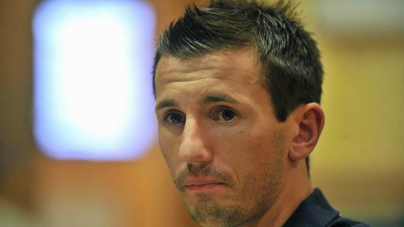 12 October 2008; Republic of Ireland's Liam Miller during a players Mixed Zone. Grand Hotel, Malahide, Co. Dublin. Picture credit: David Maher / SPORTSFILE