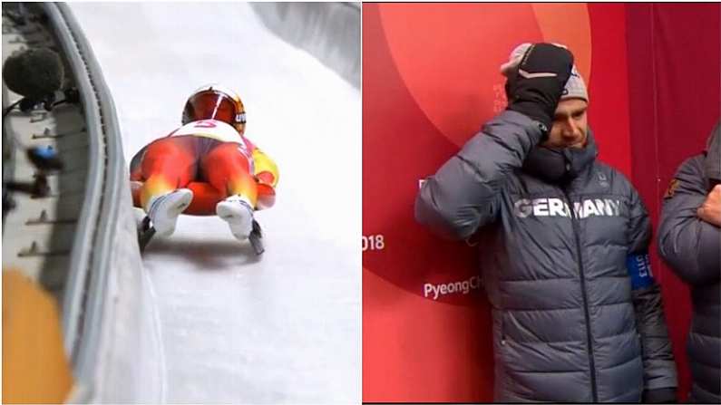 Watch: Drama At The Luge As Red-Hot Favourite Screws-Up In Final For Major Upset