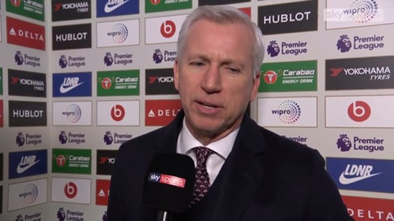 Watch: Alan Pardew Dealt Well With Odd Question From Sky Sports Reporter