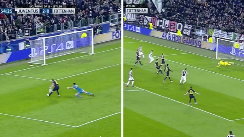 Two Penalties And Three Goals In A Thrilling First Half Between Spurs And Juve