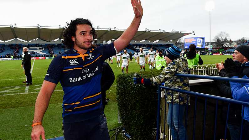 14 January 2018; James Lowe of Leinster following the European Rugby Champions Cup Pool 3 Round 5 match between Leinster and Glasgow Warriors at the RDS Arena in Dublin. Photo by Ramsey Cardy/Sportsfile