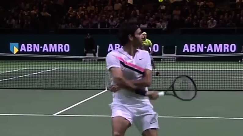 Watch: Roger Federer Is Pulling Out All The Tricks In Rotterdam