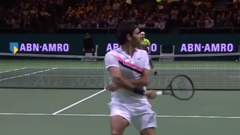 Watch: Roger Federer Is Pulling Out All The Tricks In Rotterdam