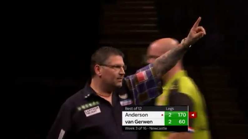 Watch: Gary Anderson Hits Incredible 170 Checkout v Michael van Gerwen