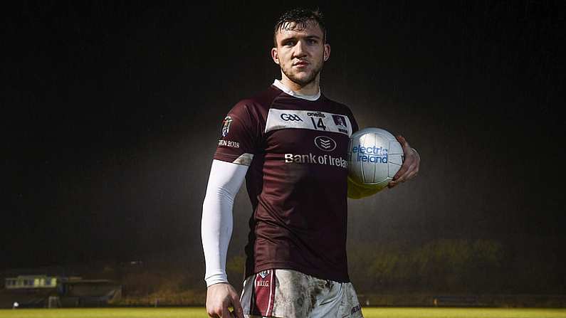 16th February 2018: Electric Ireland Sigerson Cup finalist Damien Comer from N.U.I. Galway will take on University College Dublin on Saturday, 17th February at Santry Avenue. The unique quality of the Electric Ireland Higher Education Championships will see these players putting their intercounty and club rivalries aside to strive to achieve Electric Ireland Sigerson Cup glory. Electric Ireland has been shining a light on these First Class Rivals as proud sponsor of the college level competitions for the next four years. Photo by Sam Barnes/Sportsfile