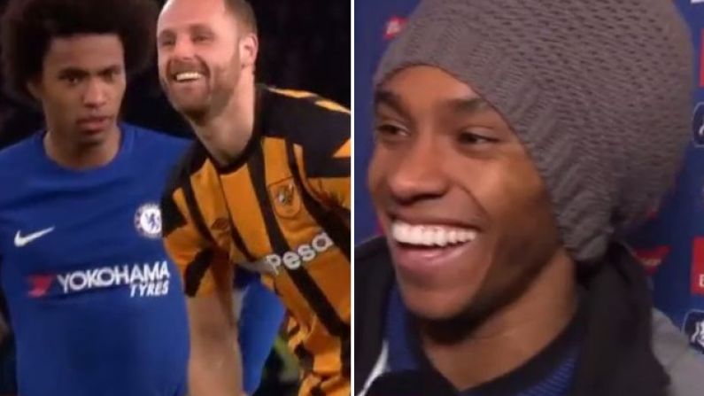 Willian Had A Few Unhelpful Words With David Meyler During FA Cup Game