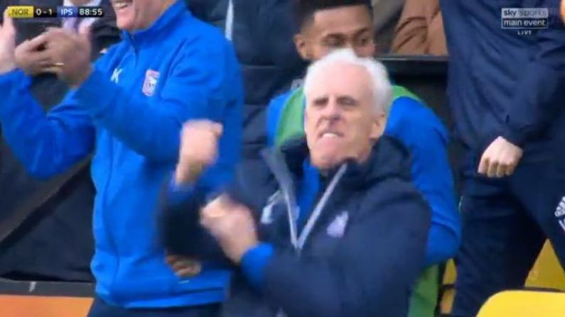 Mick McCarthy Loses Mind For Late Ipswich Goal Against Norwich