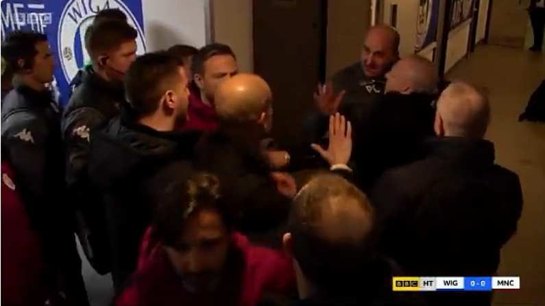 Watch: Guardiola & Cook Row Went On Well Into The Tunnel