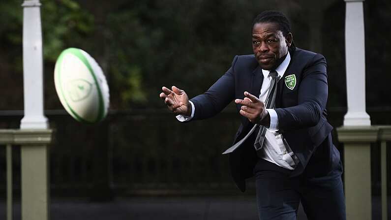 22 February 2018; Serge Betsen was in Dublin this morning as an ambassador for the Heineken Rugby Club. Betsen is pictured at Cliff Town House, St Stephen's Green, Dublin 2, Stephens Green Park, Dublin 2. Photo by Sam Barnes/Sportsfile *** NO REPRODUCTION FEE ***   Heineken Rugby Club, a place which rewards, inspires and enables rugby supporters to come together for unique experiences and get more from the game. Founded in 2016, Heineken Rugby Club helps facilitate those special moments of camaraderie that rugby fans share, as well as with fans of rival teams. Join the conversation online HEINEKEN_IE #HeinekenRugbyClub.