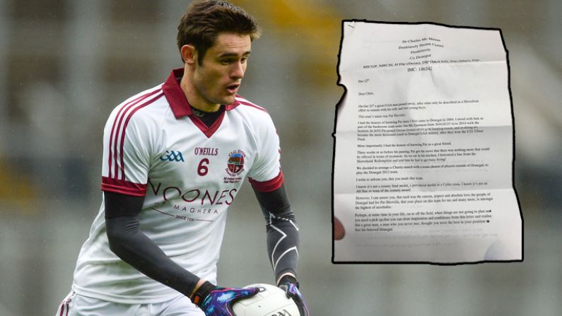 Chrissy McKaigue Shares A Letter That Will Mean More To Him Than Any Medal