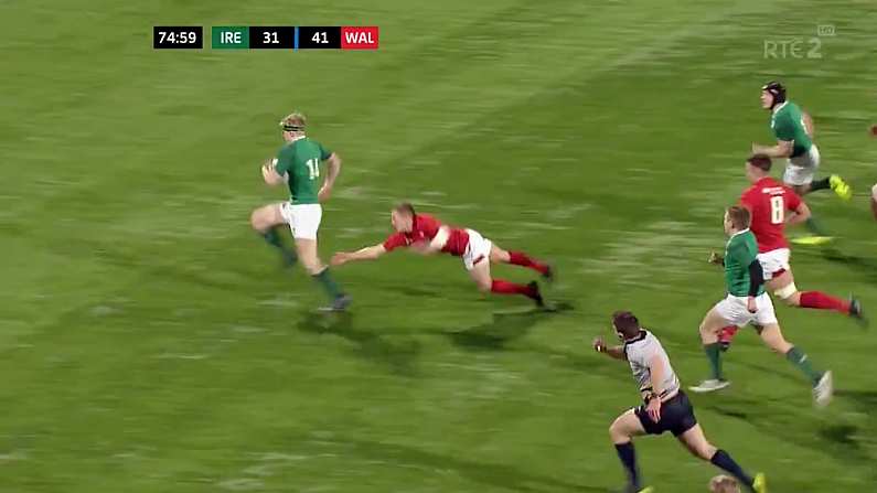 Tommy O'Brien Scores Stunning Try As U20s Pipped By Wales