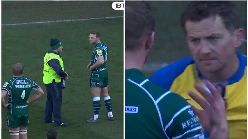 Watch: Ref Spots Amazing Attempt To Hide Tee During London Irish Mix-Up