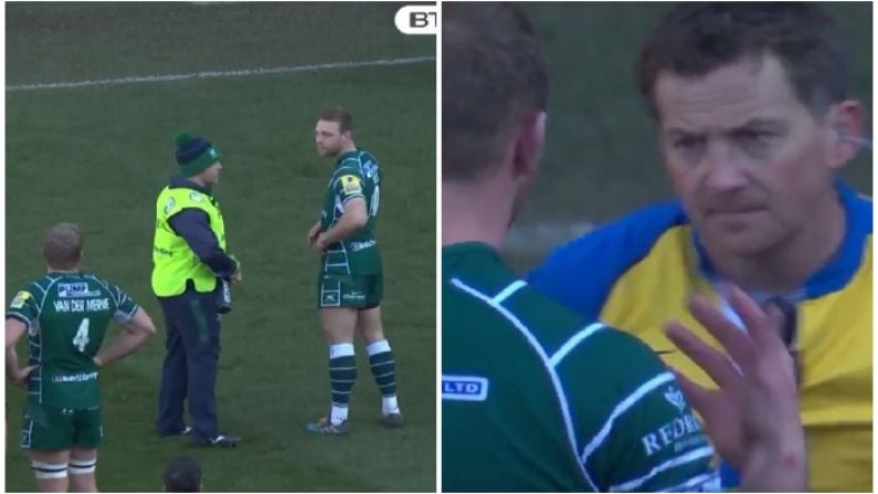 Watch: Ref Spots Amazing Attempt To Hide Tee During London Irish Mix-Up
