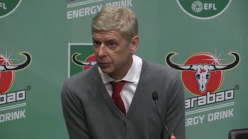Watch: Even The 4th Official Was Trolling Arsene Wenger Today