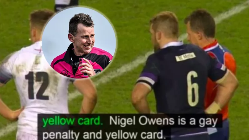 Nigel Owens Issues Comical Response After BBC Subtitle 'Gay' Error