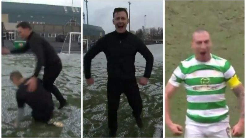 Watch: Chris Sutton Replicates Scott Brown's Hilarious Celebration