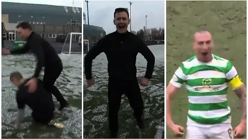 Watch: Chris Sutton Replicates Scott Brown's Hilarious Celebration