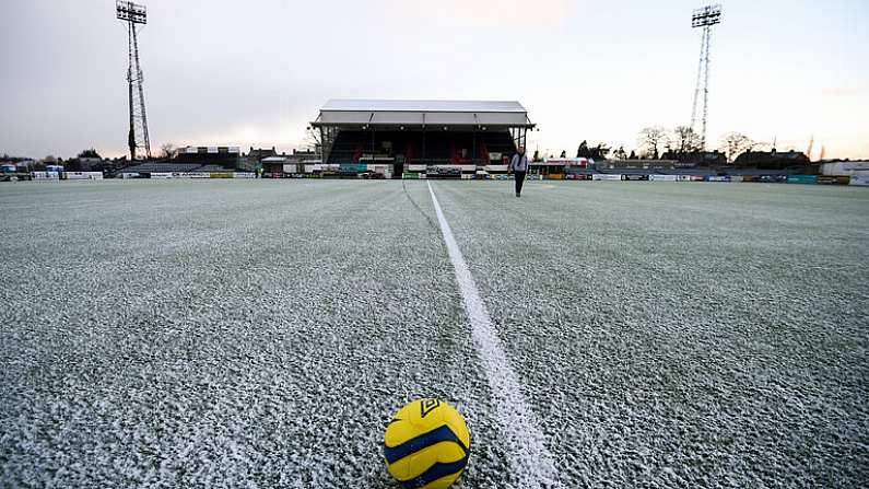 27 February 2018; A general view of Oriel Park prior to the SSE Airtricity League Premier Division match between Dundalk and Limerick at Oriel Park, in Dundalk, Louth. Photo by Stephen McCarthy/Sportsfile