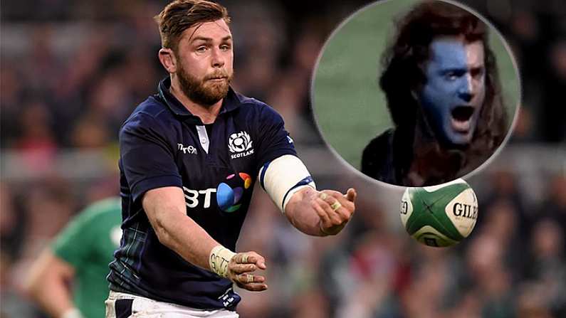 Ryan Wilson Goes Full-Braveheart After Being Cleared For Ireland Game