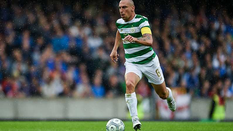 14 July 2017; Scott Brown of Celtic during the UEFA Champions League Second Qualifying Round First Leg match between Linfield and Glasgow Celtic at the National Football Stadium in Windsor Park, Belfast. Photo by David Fitzgerald/Sportsfile