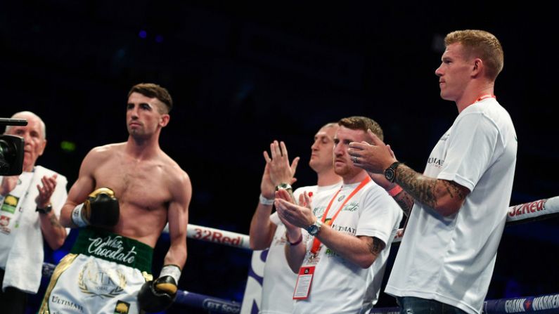 James McClean In Corner As McCullagh Claims Super Bantamweight Title