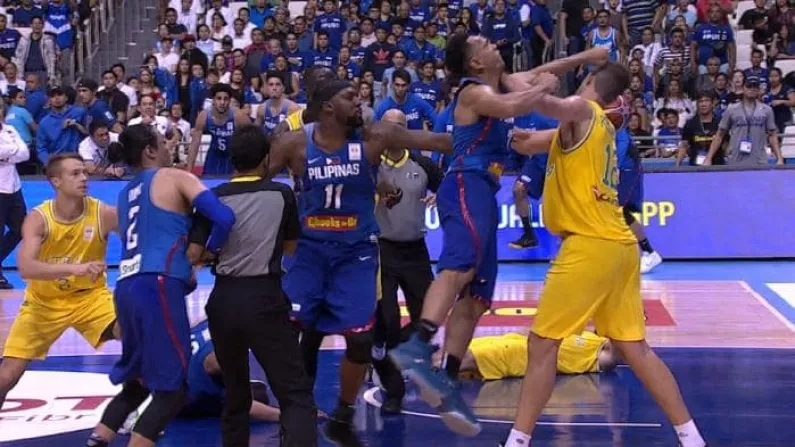 All Hell Breaks Loose During Australia Vs Philippines Basketball Game