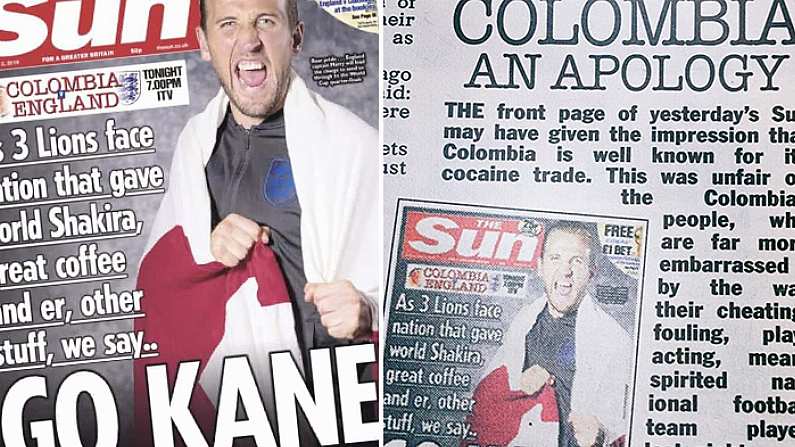 The Sun Doubles Down On Colombia Jibe With Brazen 'Apology'