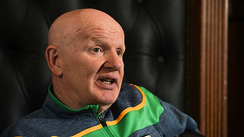 19 June 2018; Donegal manager Declan Bonner during a Donegal GAA Football press conference at Donegal Council offices in Lifford, Donegal. Photo by Oliver McVeigh/Sportsfile