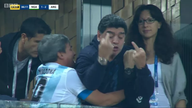 Diego Maradona Goes Off On Brainless Rant Against England Win
