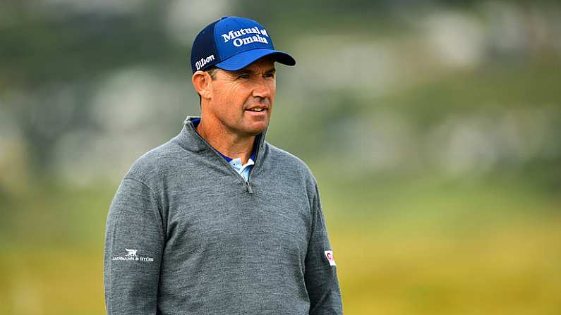 5 July 2018; Padraig Harrington of Ireland during Day One of the Irish Open Golf Championship at Ballyliffin Golf Club in Ballyliffin, Co. Donegal. Photo by Ramsey Cardy/Sportsfile