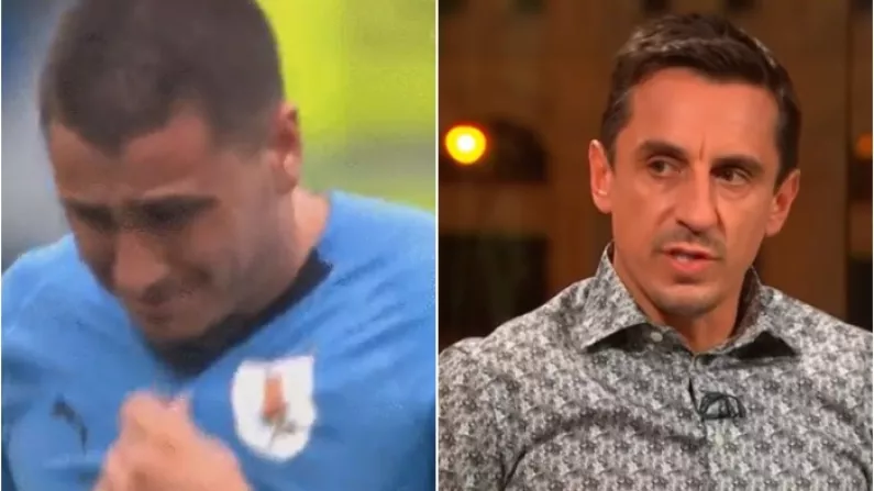 Gary Neville Slammed For Response To Jose Gimenez Tears During World Cup Game