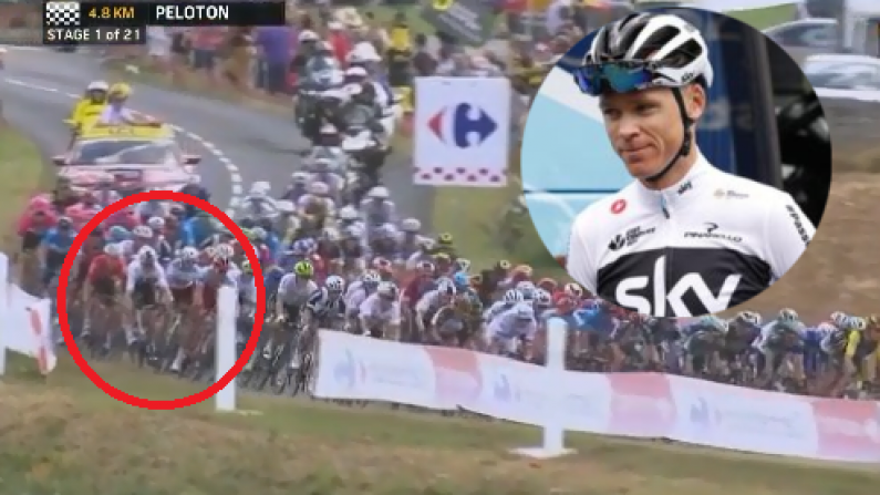Watch: Chris Froome Crashes 5 Km From Finish In Tour De France Opener