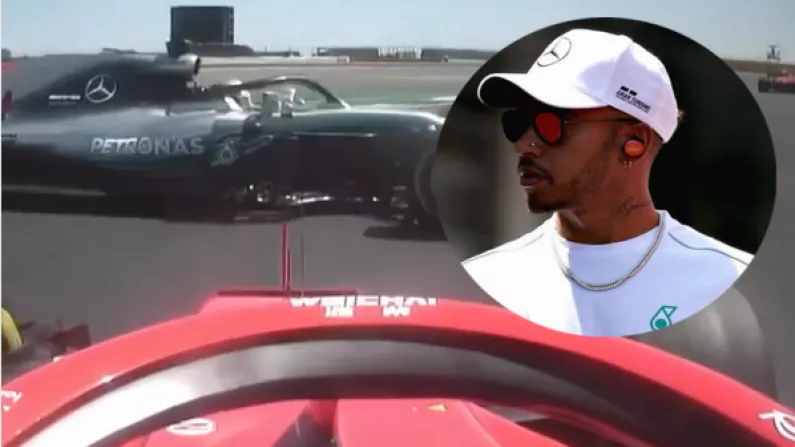 Watch: Lewis Hamilton Accuses 'Cheating' Ferrari Of Driving Him Off Track