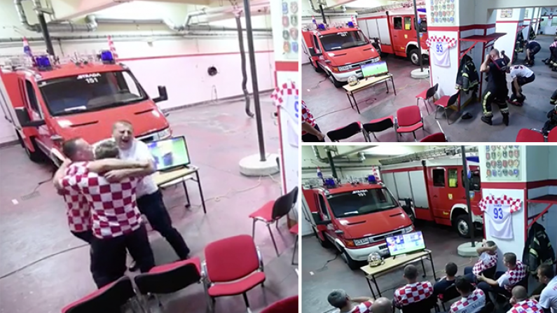 Watch: Croatian Firefighters' Brilliant Response To Ivan Rakitic Penalty