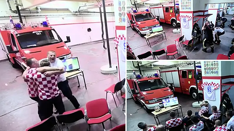 Watch: Croatian Firefighters' Brilliant Response To Ivan Rakitic Penalty