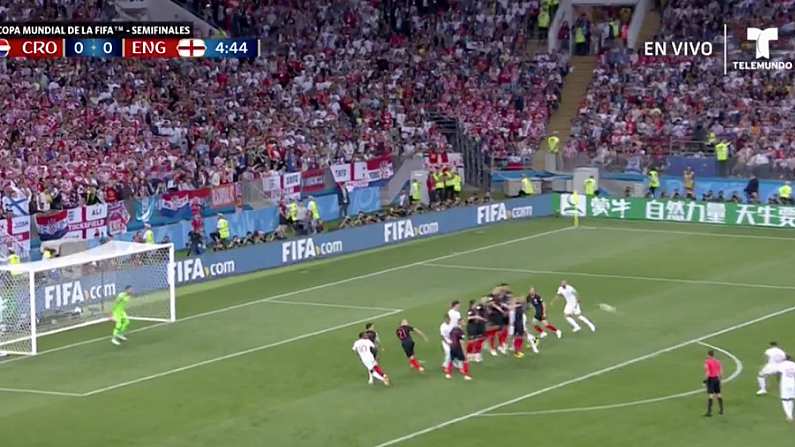 Watch: Great Kieran Trippier Free Kick Gives England The Lead Against Croatia