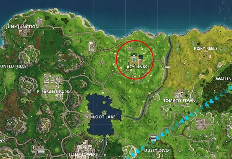 how to play golf in fortnite where is the golf course in fortnite