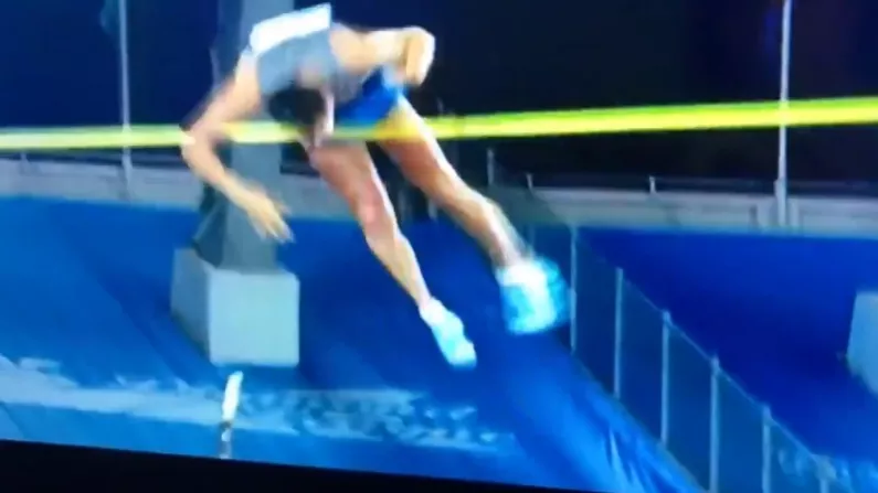Watch: Pole Vaulter Nearly Impales His Pole In Absurd Near Disaster