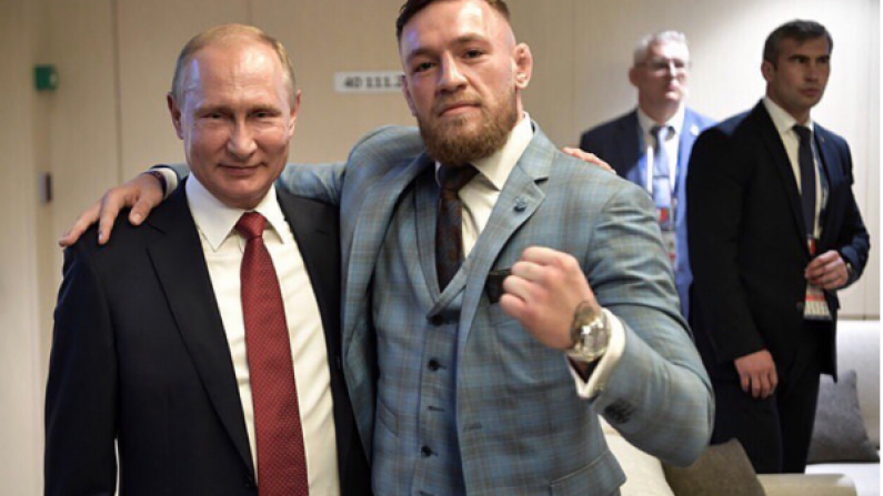 Conor McGregor Hails Vladimir Putin As "One Of The Greatest Leaders Of Our Time"