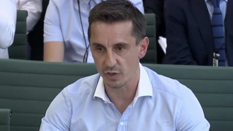 Gary Neville Involved In Twitter Spat Over Signing Of Irish Striker