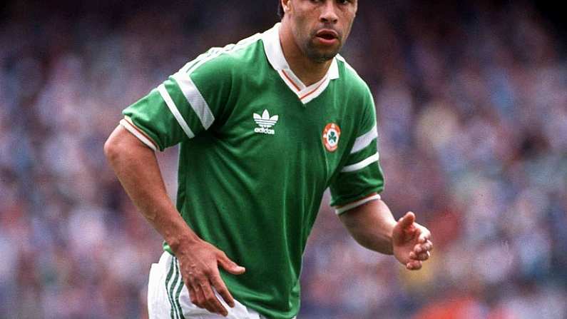 Republic of Ireland's Paul McGrath. Lansdowne Road, Dublin. Picture credit; Ray McManus / SPORTSFILE