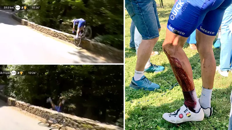 Watch: Tour De France Rider Somehow Recovers From Horrific Crash