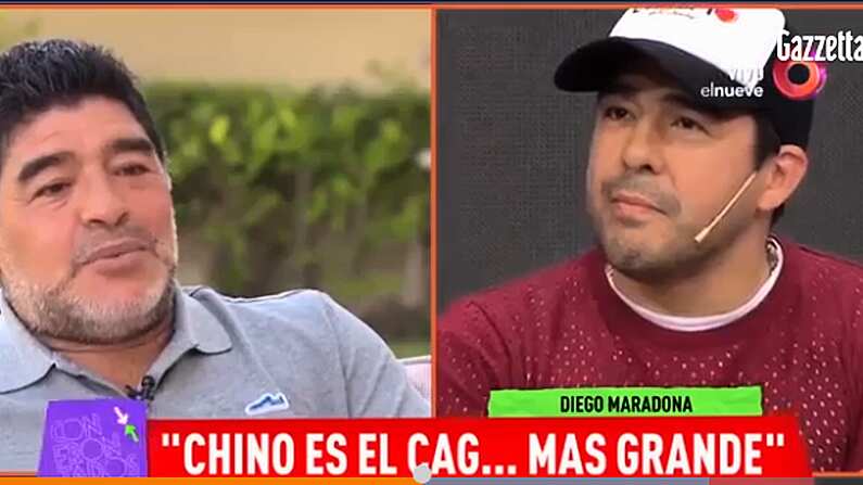 Diego Maradona Phones TV Show To Attack His Own Nephew